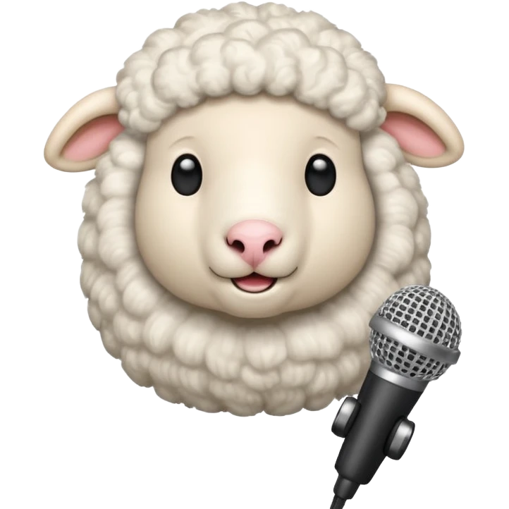 sheep with microphone











 emoji