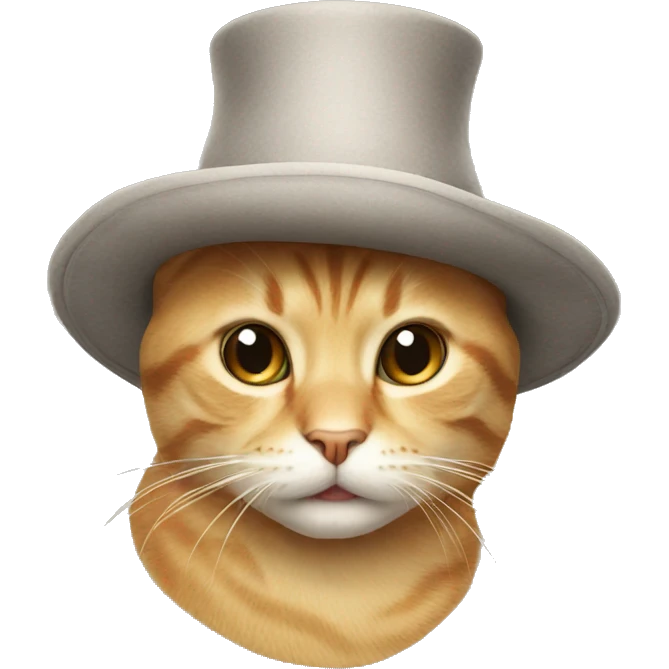 Cat with hat emoji