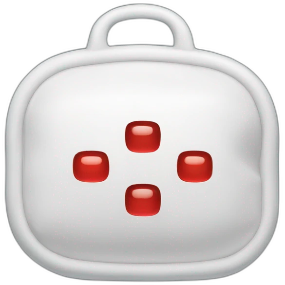 medical soft bag with red liquid emoji