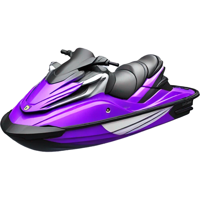 Realistic purple jet ski i8. emoji