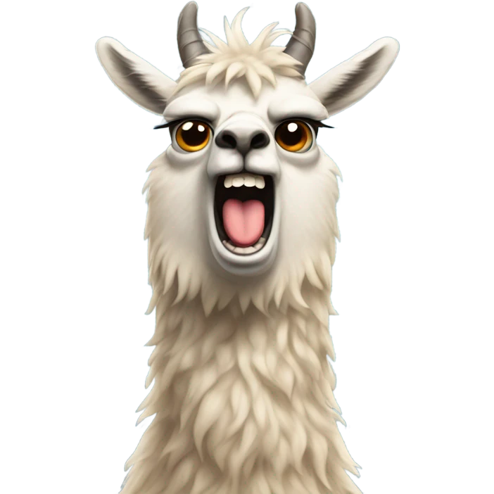Angry lama  emoji
