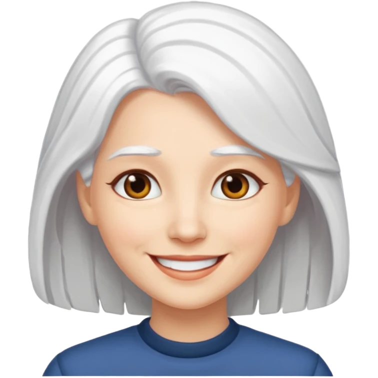 Woman: White Hair Emoji Meaning emoji