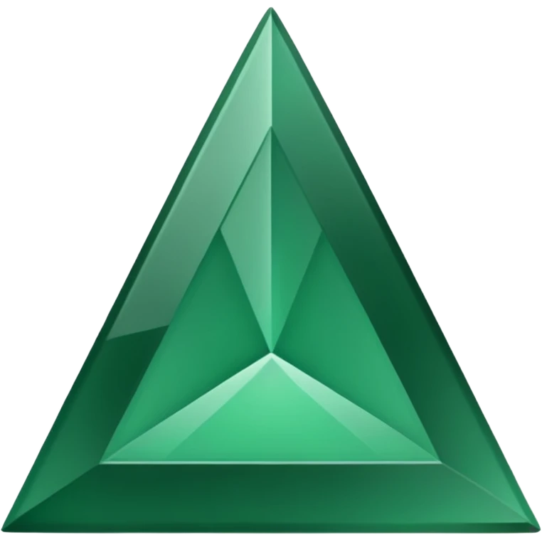 A green upside down triangle needs to face down emoji