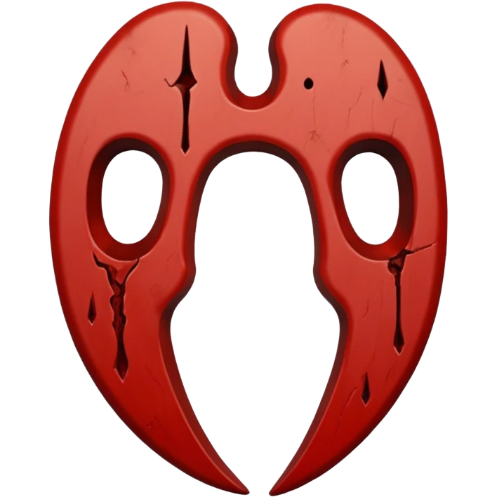 Symbol carved shallowly into skin, intentional, slow, ceremonial emoji