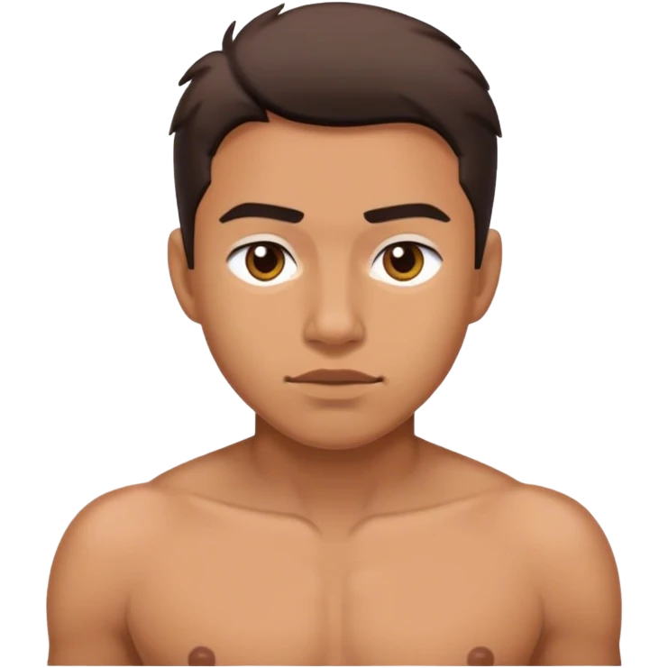 augie with no shirt emoji