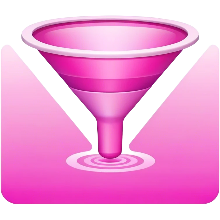 pink email funnel emoji