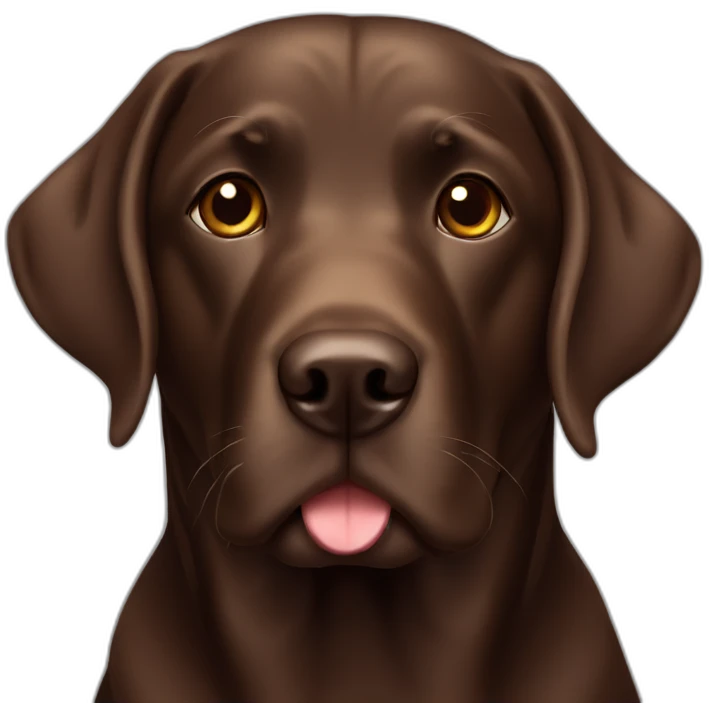 labrador chocolate emoji