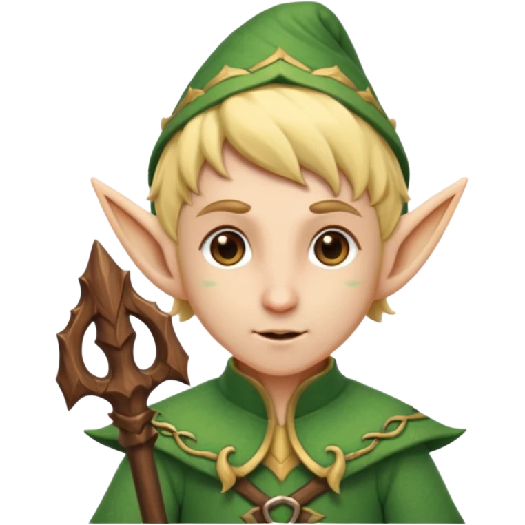 elf with staff emoji