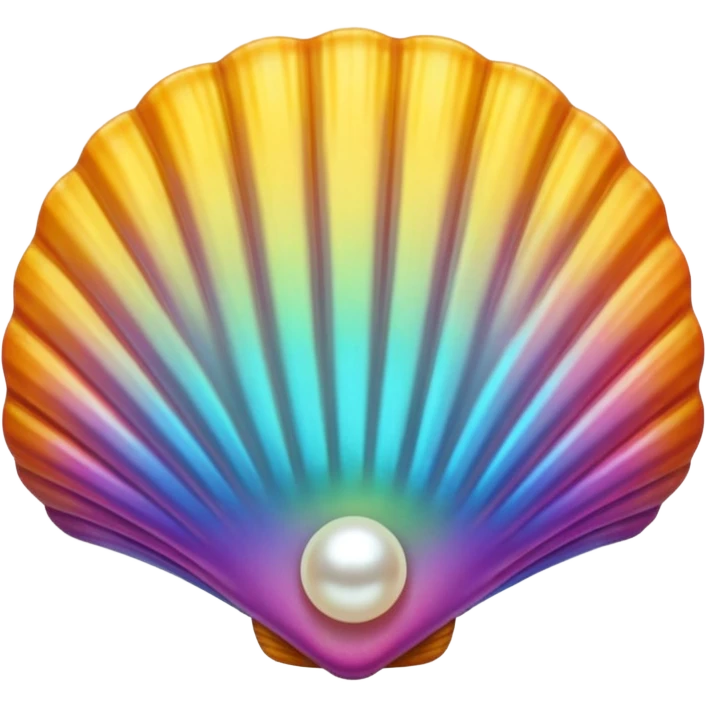shell with pearl emoji