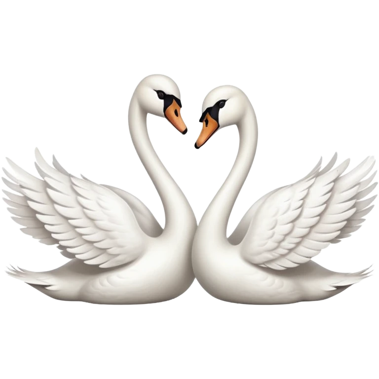  2 swan  emoji