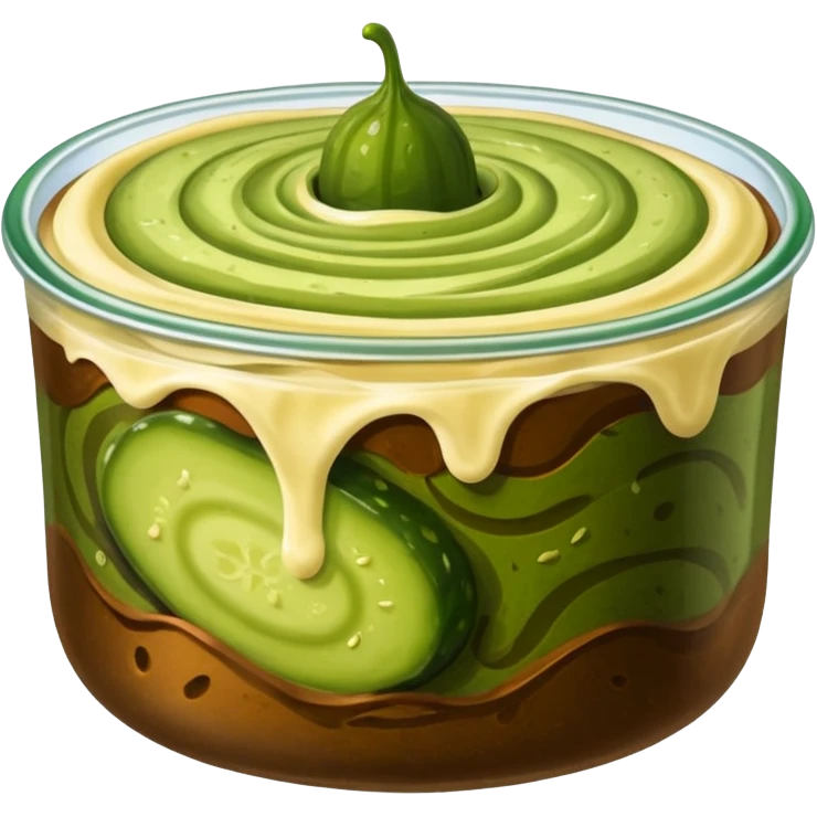 Pickle and Pudding mix emoji