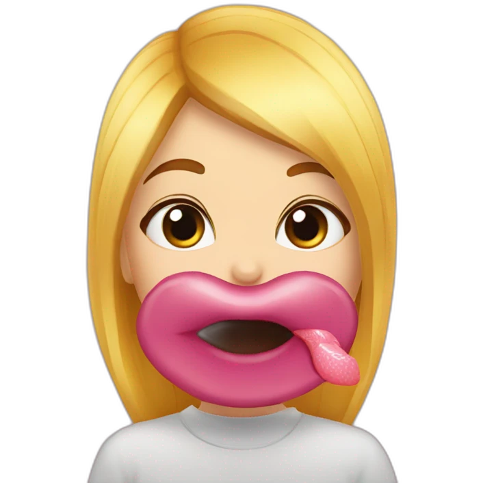 Bisous sur la bouche emoji