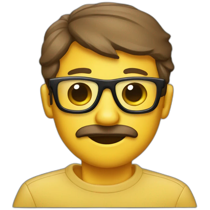 Queso con gafas emoji