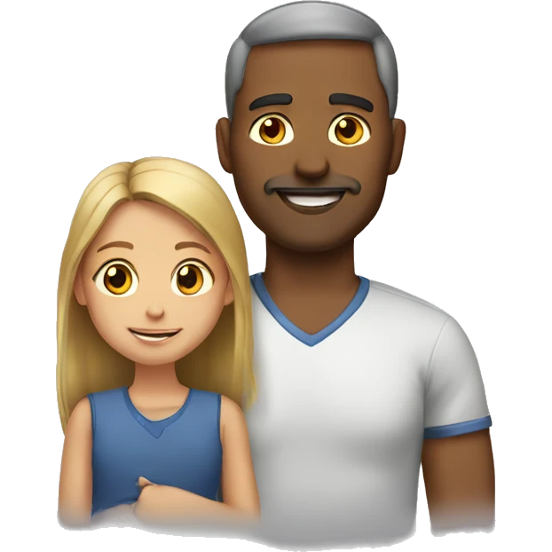 father and daughter  emoji