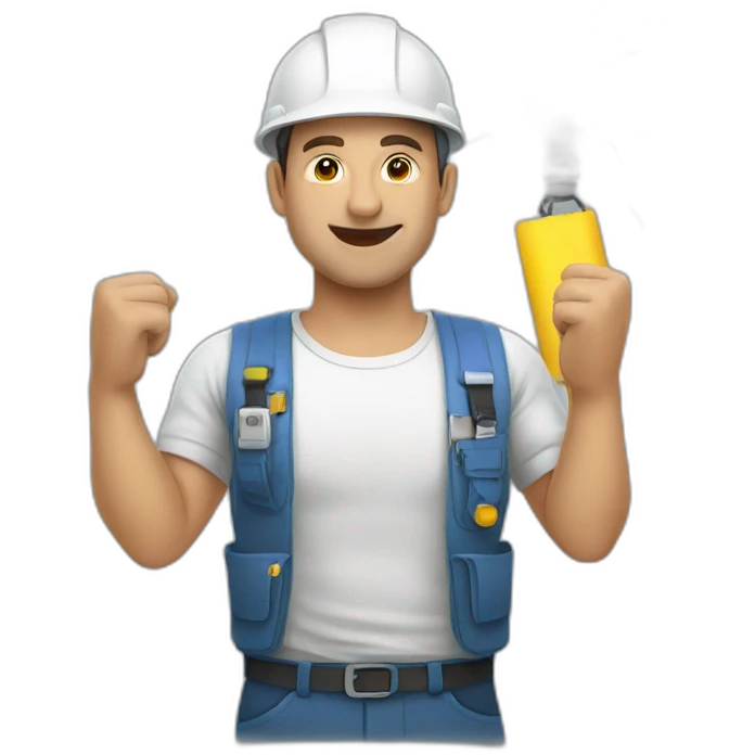 Man who takes electricity emoji
