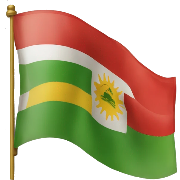Kurdistan flag emoji like typical apple emoji flags emoji