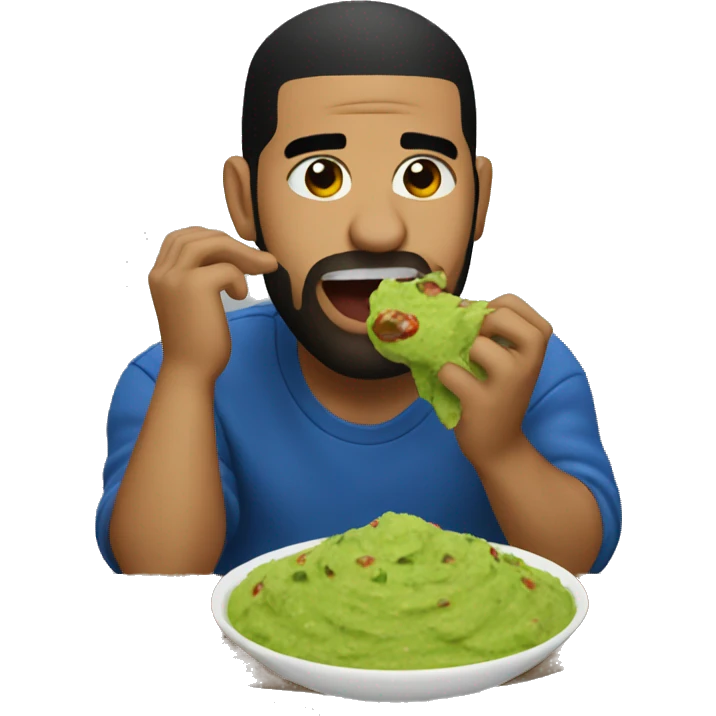 drake eating guacamole emoji