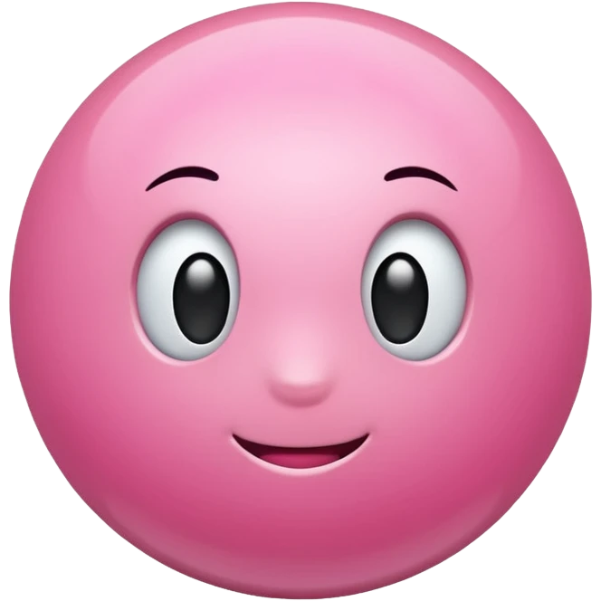 Cute pink emoji