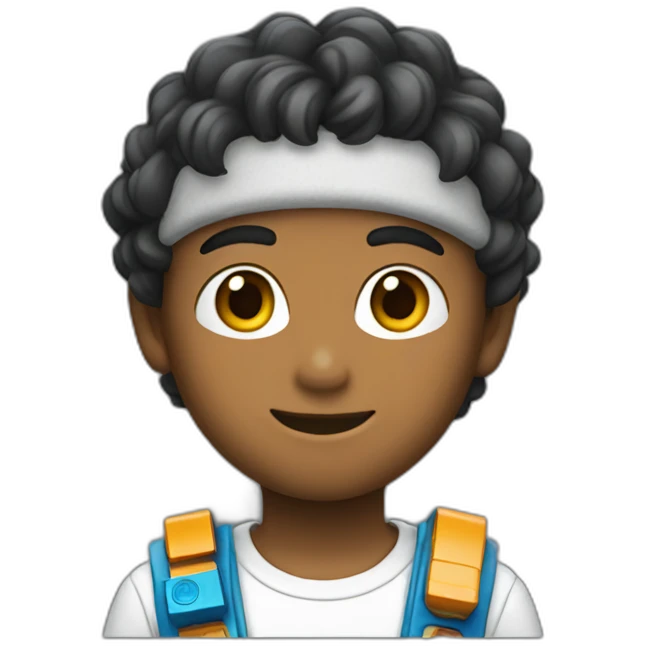 boy with nintendo emoji