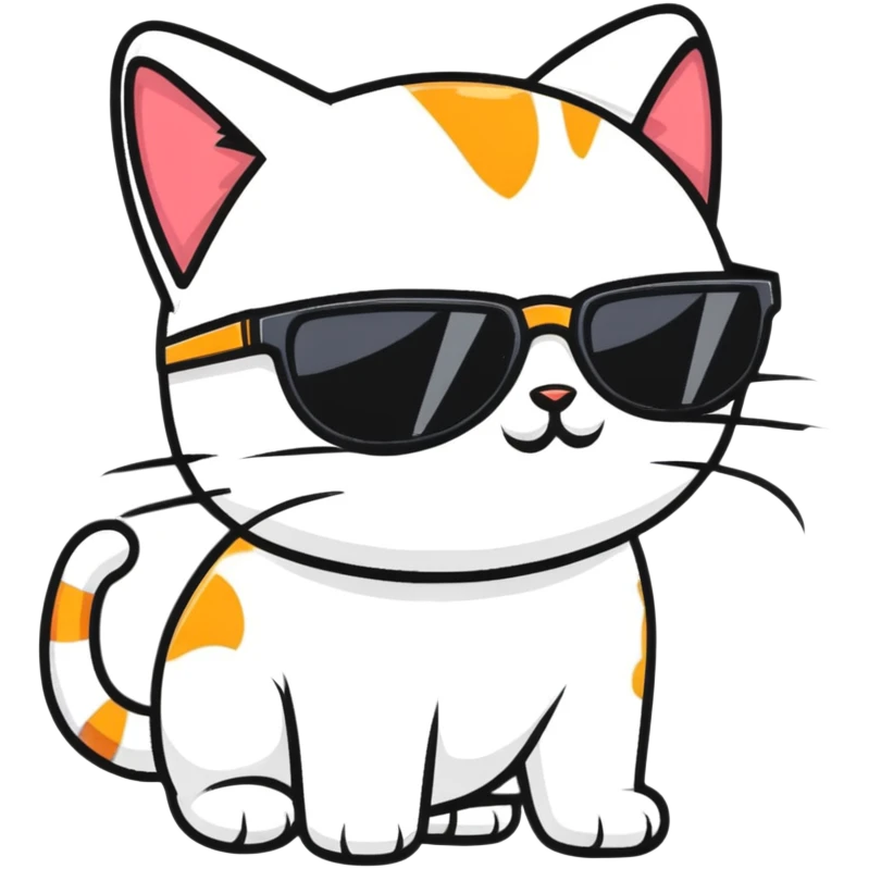 cat wearing sunglasses emoji