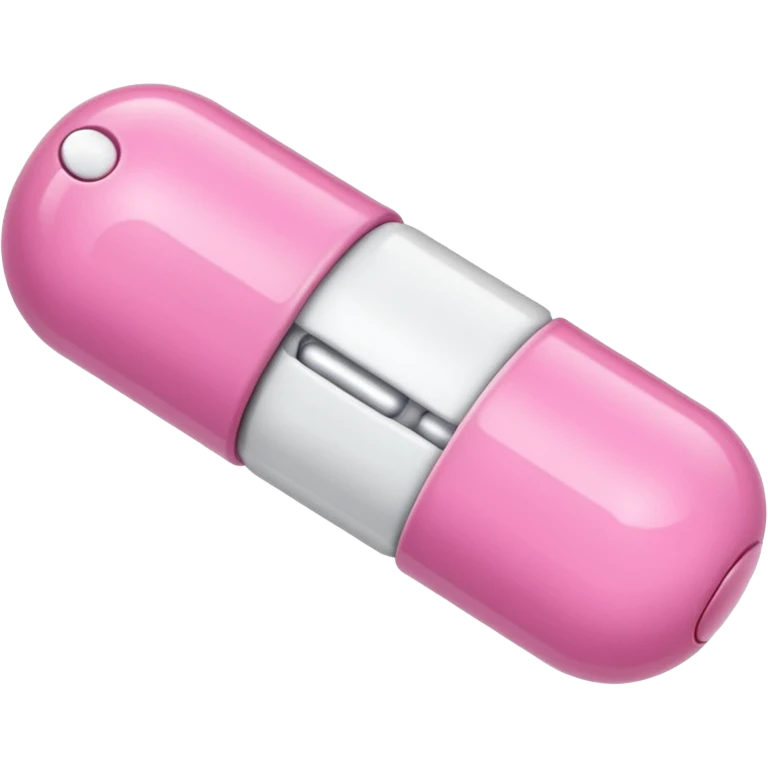 pink and white capsule emoji