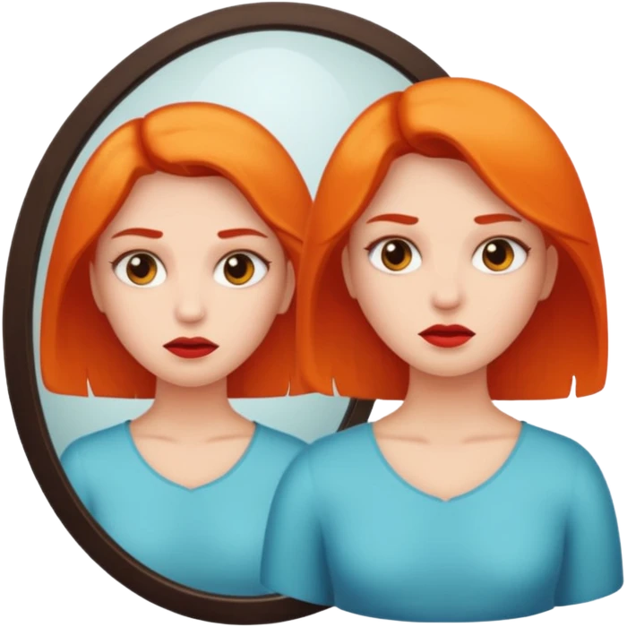 killer in mirror behind woman emoji
