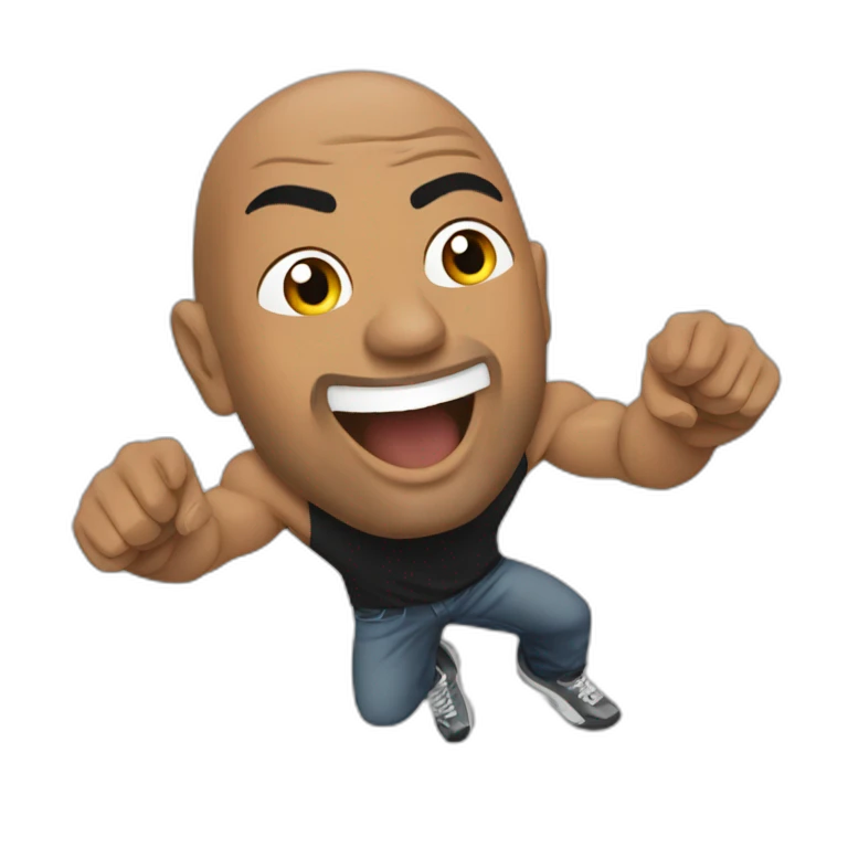 The rock qui fait un pouce en l'air emoji