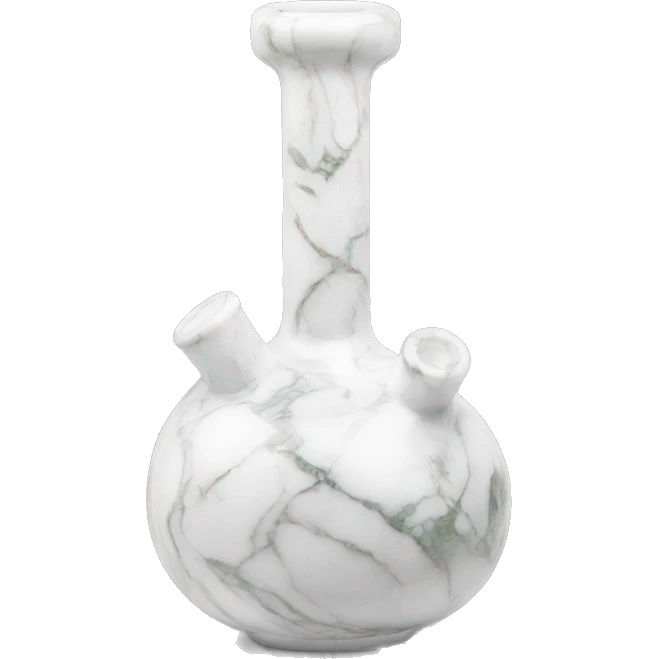 White marble cbd bong emoji