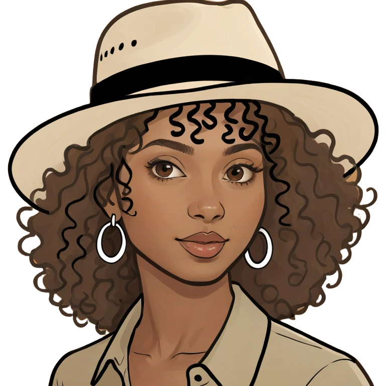 Hi! Can you please create an emoji like the one titled “White girl holding a cow”, but instead of the blonde girl, I’d like a brown-skinned woman with curly hair and a hat, still holding the cow. Thank you! 🙏🏽  emoji