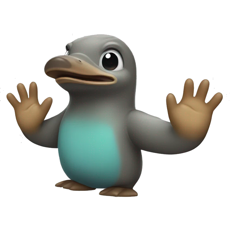 platypus high five emoji
