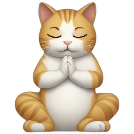 Cat praying emoji
