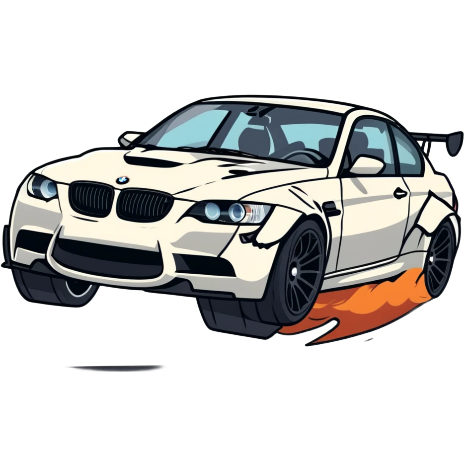 a murdered slammed out m3 competition  emoji