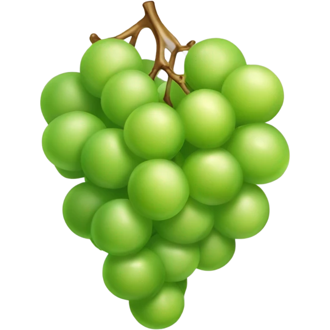 Bunch of green grapes emoji