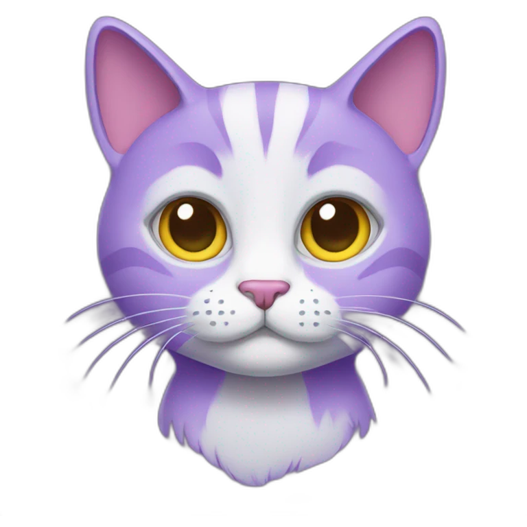 Purple cat emoji