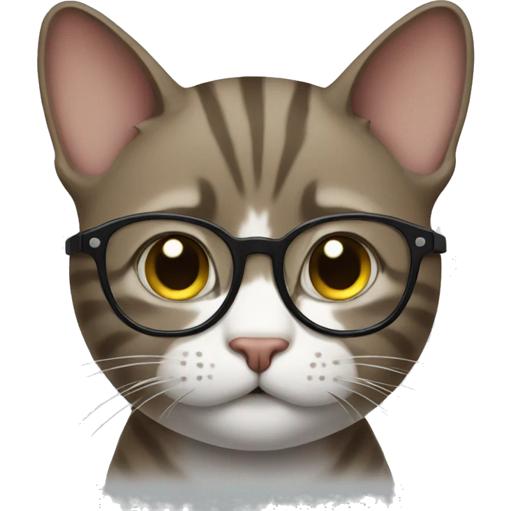 nerdy cat emoji