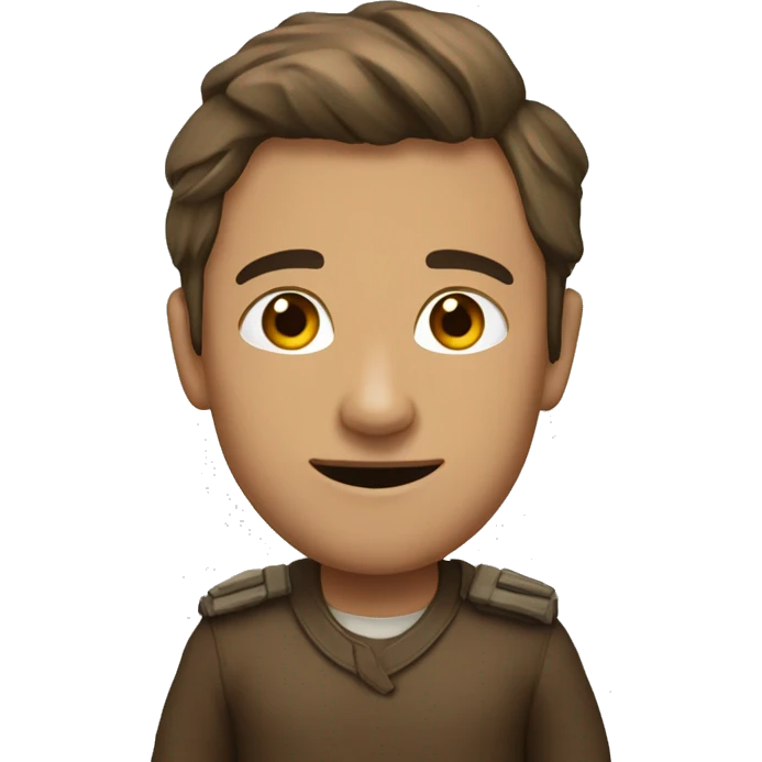 Коричневый пудель emoji