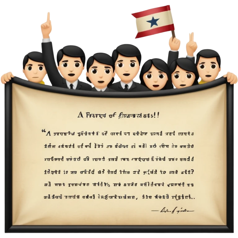 grievances the people of America had with King George III, about how he stripped them of their rights.
 emoji