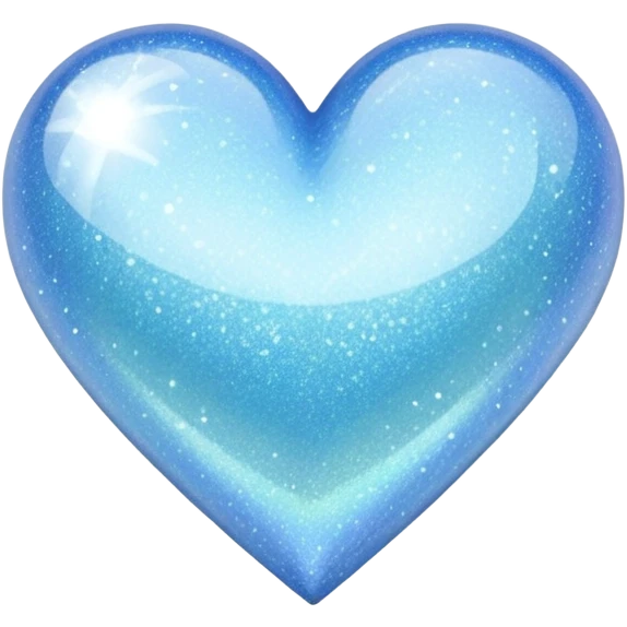 Basic Light blue sparkly heart emoji