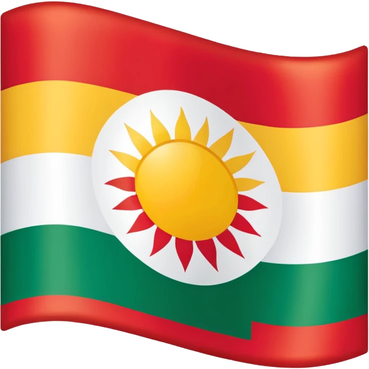 Kurdistan Flagge  emoji