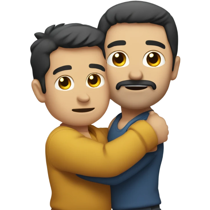 make a big guy lifting a smaller guy (should represent 'egos aside') emoji