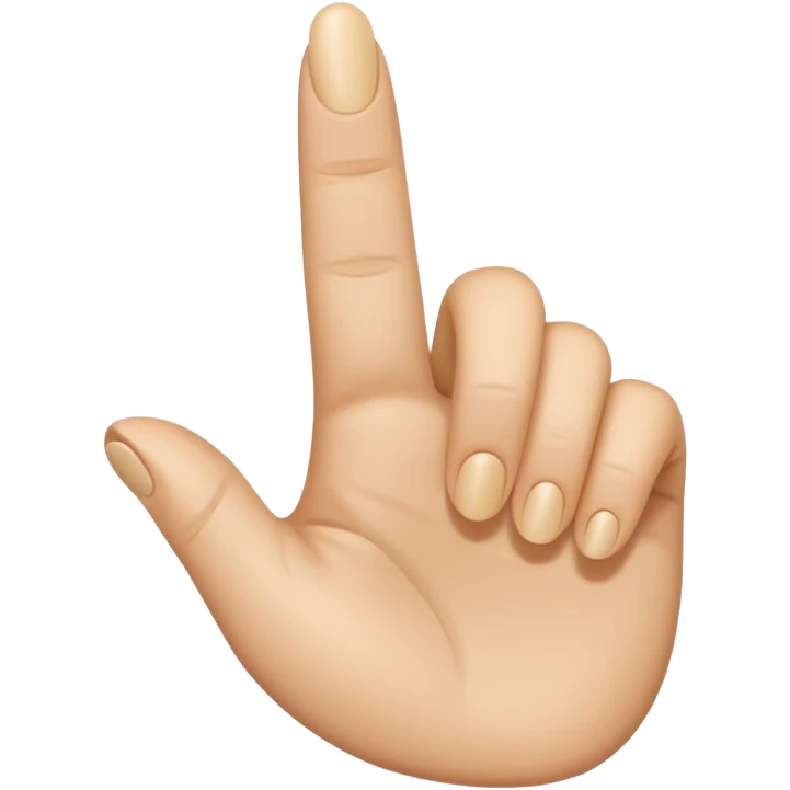 Un dedo con forma de T emoji