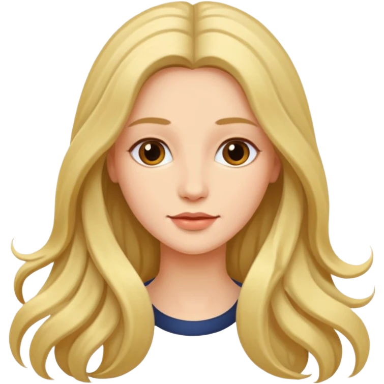 Femme cheveux longs emoji