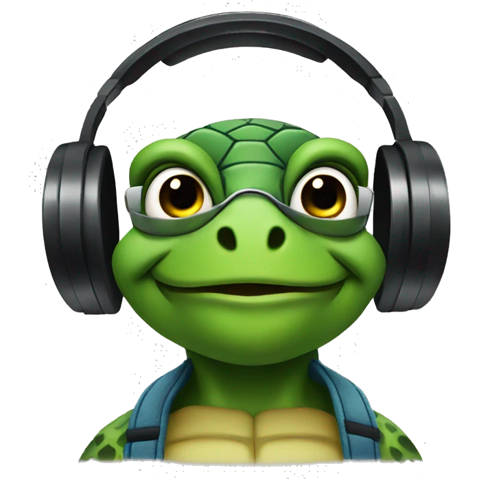 dj turtle emoji