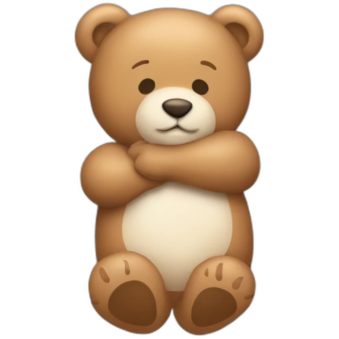 teddy bear hug emoji