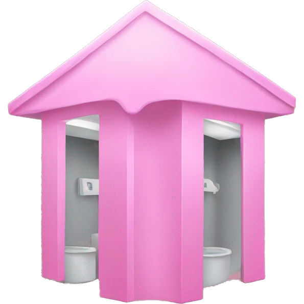 pink public restroom sign emoji