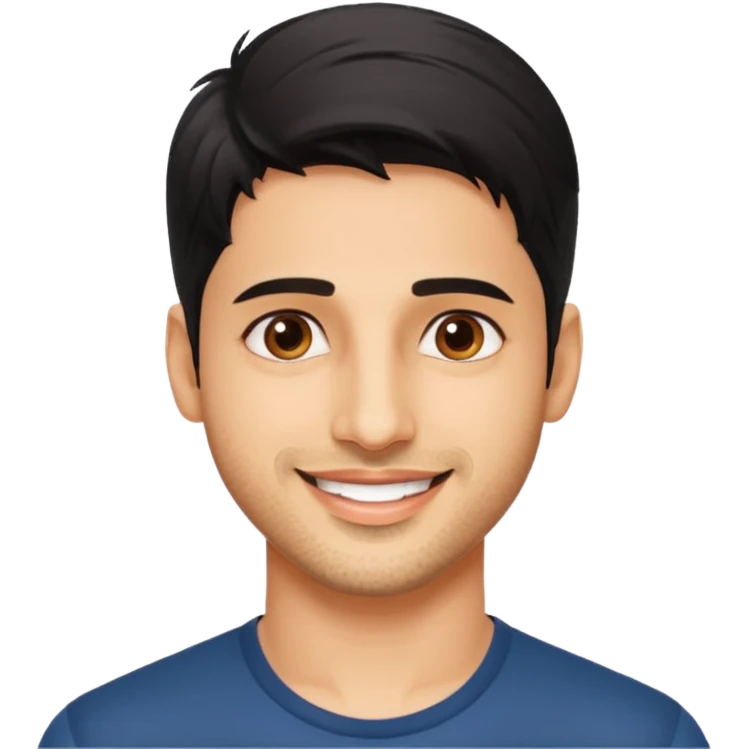 generate a pretty bratz siddharth malhotra emoji