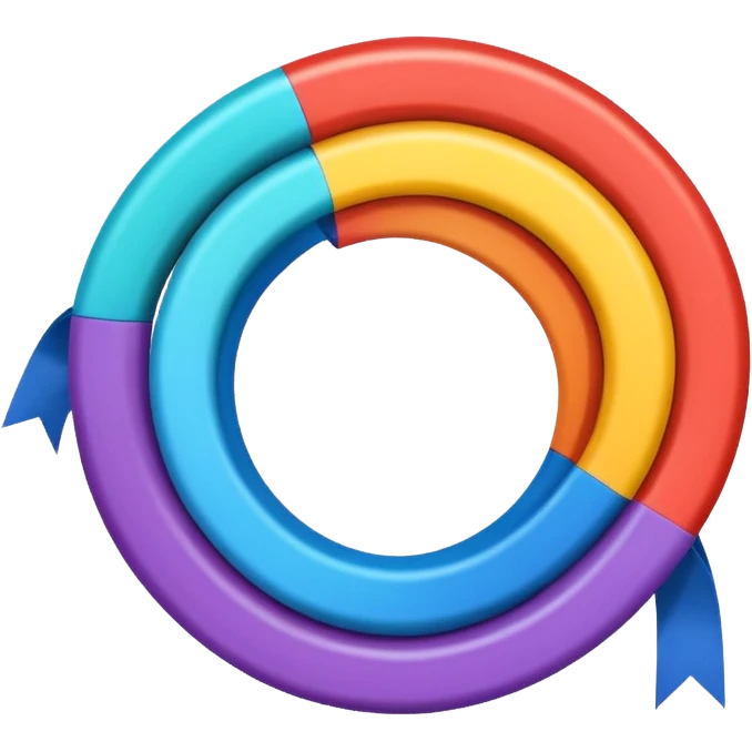 A single, smooth spiral ribbon curling gracefully upward, with small colored blocks along one edge to represent bases. Clean white background, scientific style. The spiral represents single-stranded mRNA (not DNA). Show only one ribbon, no ladder, no pairs, no second strand, no double helix. emoji