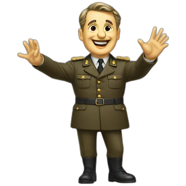 40s Germany dictator waving emoji