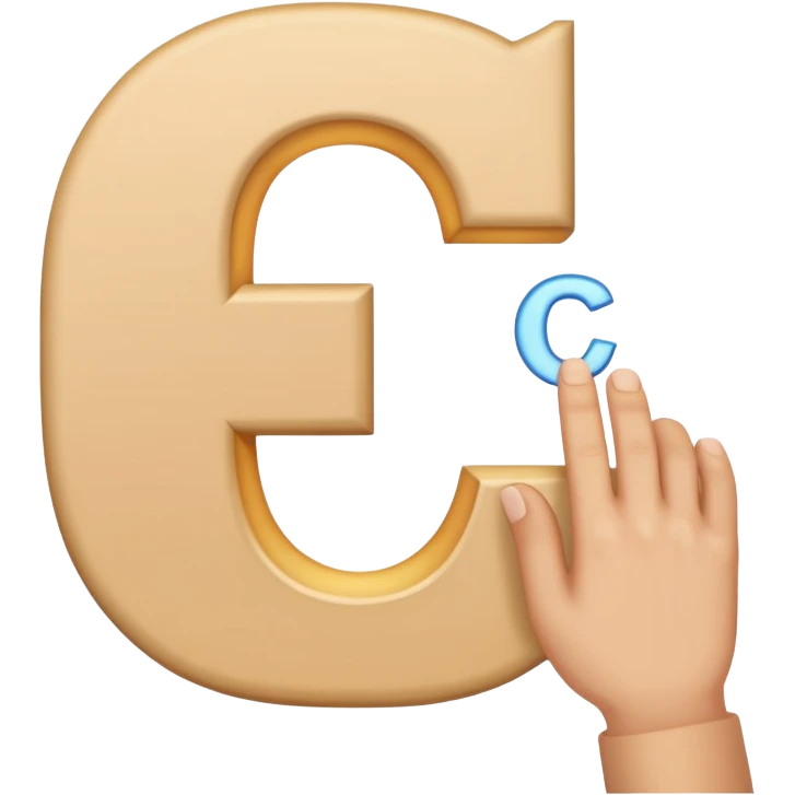 hand signal letter C emoji