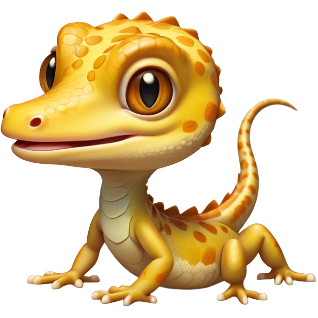 Cinematic Comical Gecko Portrait Emoji, Head tilted dramatically with an exaggeratedly shocked expression, featuring a compact, agile body with wide, comically expressive eyes and a quirky pattern of scales, Simplified yet hilariously expressive features, highly detailed, glowing with a slightly sassy tropical glow, high shine, dramatic yet playful, stylized with an air of quirky reptilian mischief, soft glowing outline, capturing the essence of a meme-worthy gecko that seems ready to scamper its way into viral fame! emoji